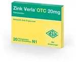 Zink Verla OTC 20 mg 20 St