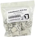 Verbandklammern M.gummiband wei&szlig; 50 St