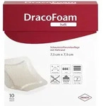 Dracofoam Haft Schaumstoff Wundauflage, 7,5 x 7,5 cm 10 St
