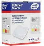 Cutimed Siltec B Schaumverb.7,5x7,5 cm m 12 St