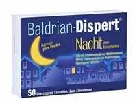 Baldrian-Dispert Nacht zum Einschlafen Überzogene Tabletten 50 Stück