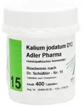 Biochemie Adler 15 Kalium jodatum D 12 T 400 St