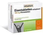 Eisentabletten-ratiopharm&reg; 100 mg Filmtabletten 100 St