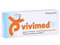 Vivimed N gegen Fieber und Kopfschmerzen, Schmerztabletten mit Paracetamol Tabletten