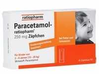 Paracetamol-ratiopharm 250mg Kleinkinder-Suppositorien 10 Stück