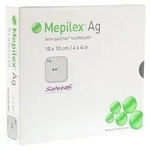 Mepilex Ag Schaumverband 10x10 cm steril 5 St