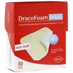 Dracofoam Infekt Schaumst.wundauf.5x5 cm 10 St