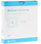 Biatain Silicone Ag Schaumverband 7,5x7, 5 St