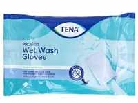 TENA WET Wash Glove parfümiert 15x23 cm blau 8 Stück