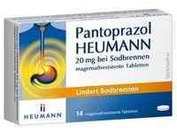 Pantoprazol Heumann 20mg bei Sodbrennen Tabletten magensaftresistent 14 Stück