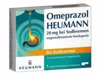 Omeprazol Heumann 20mg bei Sodbrennen Magensaftresistente Hartkapseln 7 Stück