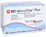 BD Micro-fine+ Pen-nadeln 0,25x8 mm 31 G 100 St