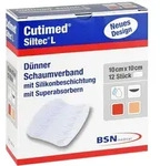 Cutimed Siltec L Schaumverb.10x10 cm d&uuml;. 12 St