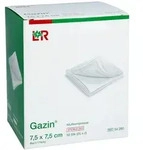 Gazin Mullkomp.7,5x7,5 Cm Steril 8fach 25X2 St