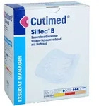 Cutimed Siltec B Schaumverb.7,5x7,5 Cm M.haftr. 12 St