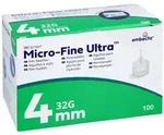 Micro-fine Ultra Pen-nadeln 4 Mm 32 G 100 St