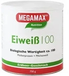 MEGAMAX Eiwei&szlig; 100 ERDBEER 750 g
