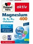 Doppelherz aktiv Magnesium 400 mg + B1 + B6 + B12 + Fols&auml;ure 30 St