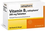 Vitamin B1-ratiopharm&reg; 200 mg Tabletten 100 St