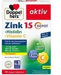 Doppelherz aktiv Zink + Histidin + Vitamin C Depot 30 St