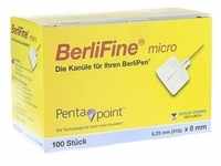 BERLIFINE micro Kanülen 0,25x8 mm 100 Stück