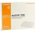 Allevyn Thin 5x6 cm d&uuml;nne Wundauflage 10 St
