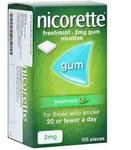 Nicorette Kaugummi 2 mg freshmint - Reimport 105 St