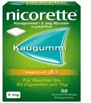 nicorette Kaugummi 2mg freshfruit zur Rauchentw&ouml;hnung 30 St