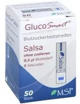 Glucosmart Salsa Blutzuckerteststreifen 50 St
