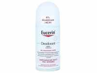 Eucerin Deodorant Roll On Empfindliche Haut 48h 0% Aluminium 50 Milliliter