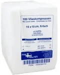Vlieskompressen Unsteril 10x10 cm 6fach 100 St