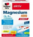 Doppelherz aktiv Magnesium 400 + B6 + B12 + Fols&auml;ure Direkt 40 St