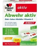 Doppelherz Abwehr Aktiv DIRECT Zink + Selen + Histidin + Vitamin C 40 St