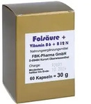 Fols&auml;ure+vitamin B6+b12 Komplex N Kapsel 60 St