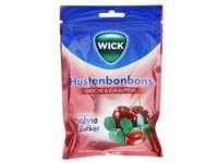 WICK Wildkirsche & Eukalyptus Bonbons ohne Zucker 72 Gramm
