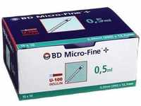 PZN-DE 04400156, embecta BD MICRO-FINE+ Insulinspr.0,5 ml U100 12,7 mm 100x0.5