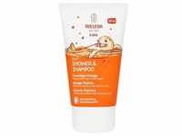 Weleda Kids 2in1 Shower & Shampoo Fruchtige Orange 150 Milliliter