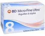 BD Micro-fine Ultra Pen-Nadeln 0,25x8 mm 100 St