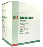 Metalline Kompressen 10x12 cm steril 50 St