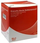 Dracofix PEEL Kompressen steril 7,5x7,5cm 8fach 25X2 St