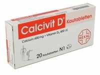 Calcivit D 600mg/400 I.E. Kautabletten 20 Stück