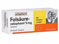 Folsäure-ratiopharm 5mg Tabletten 20 Stück
