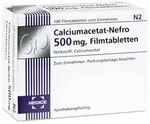 Calciumacetat Nefro 500 mg 100 St