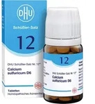 DHU Sch&uuml;&szlig;ler-Salz Nr. 12 Calcium sulfuricum D6 80 St