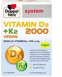 Doppelherz Vitamin D3 2000+K2 system Tab 120 St