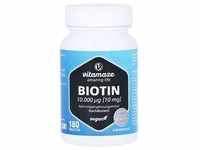 BIOTIN 10 mg hochdosiert vegan Tabletten 180 Stück
