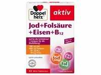 DOPPELHERZ Jod+Folsäure+Eisen+B12 Tabletten 45 Stück