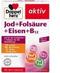Doppelherz Jod+fols&auml;ure+eisen+b12 Tablet 45 St