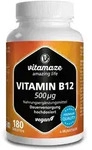 Vitamin B12 500 &mu;g hochdosiert vegan 180 St