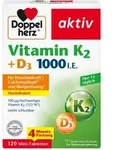 Doppelherz Vitamin K2 + D3 1000 I.E. 120 St